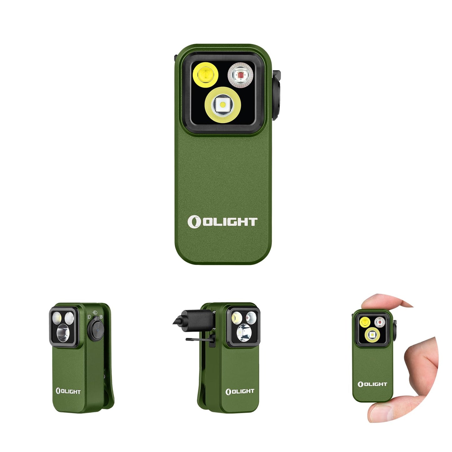 OLIGHT Perun 3 Rechargeable Headlamp Flashlight Bundle Oclip Pro EDC Flashlight Clip-on Light