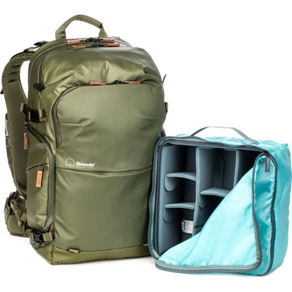 Shimoda Explore v2 35 Starter Kit (w/Medium DSLR Core Unit), Landscape Adventure Outdoor Photography Travel Pack, Carry-On Compatible, 16" Laptop Sleeve, Anti-Theft Camera Access, Army Green