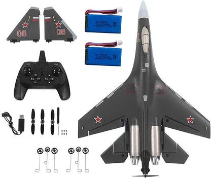 RC Plane Remote Control Airplane RTF 4CH Brushless Tail Motor 3D / 6D Stunt Function SU35 Jet Aircraft with Hobby Model 2 Left Hand Throttle