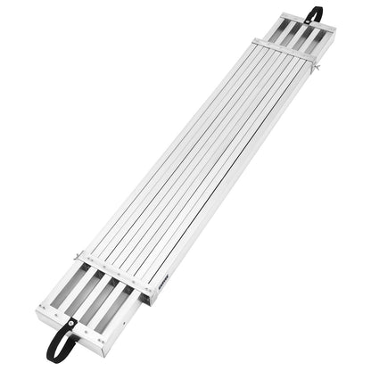 Garvee 9-15Ft Telescoping Plank, Aluminum Work Plank, 440Lbs Capacity, Aluminum Scaffolding Plank with Skid-Proof Platform Scaffold Ladder Accessory (9-15FT - Sliver)