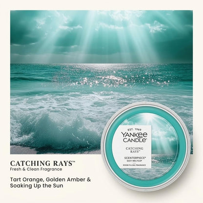 Yankee Candle Catching Rays Fragrance MeltCups for Scenterpiece Warmers, Fresh & Clean Summer Scent, (Pack of 4)