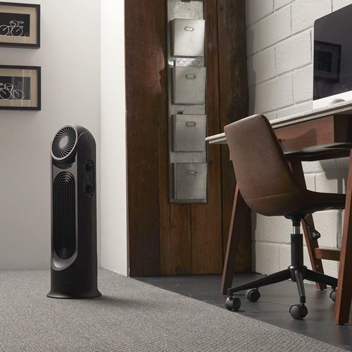 Honeywell TurboForce Tower Fan - 2-in-1 Quiet Operation with 6 Speeds | Stylish Black Design for Home & Office