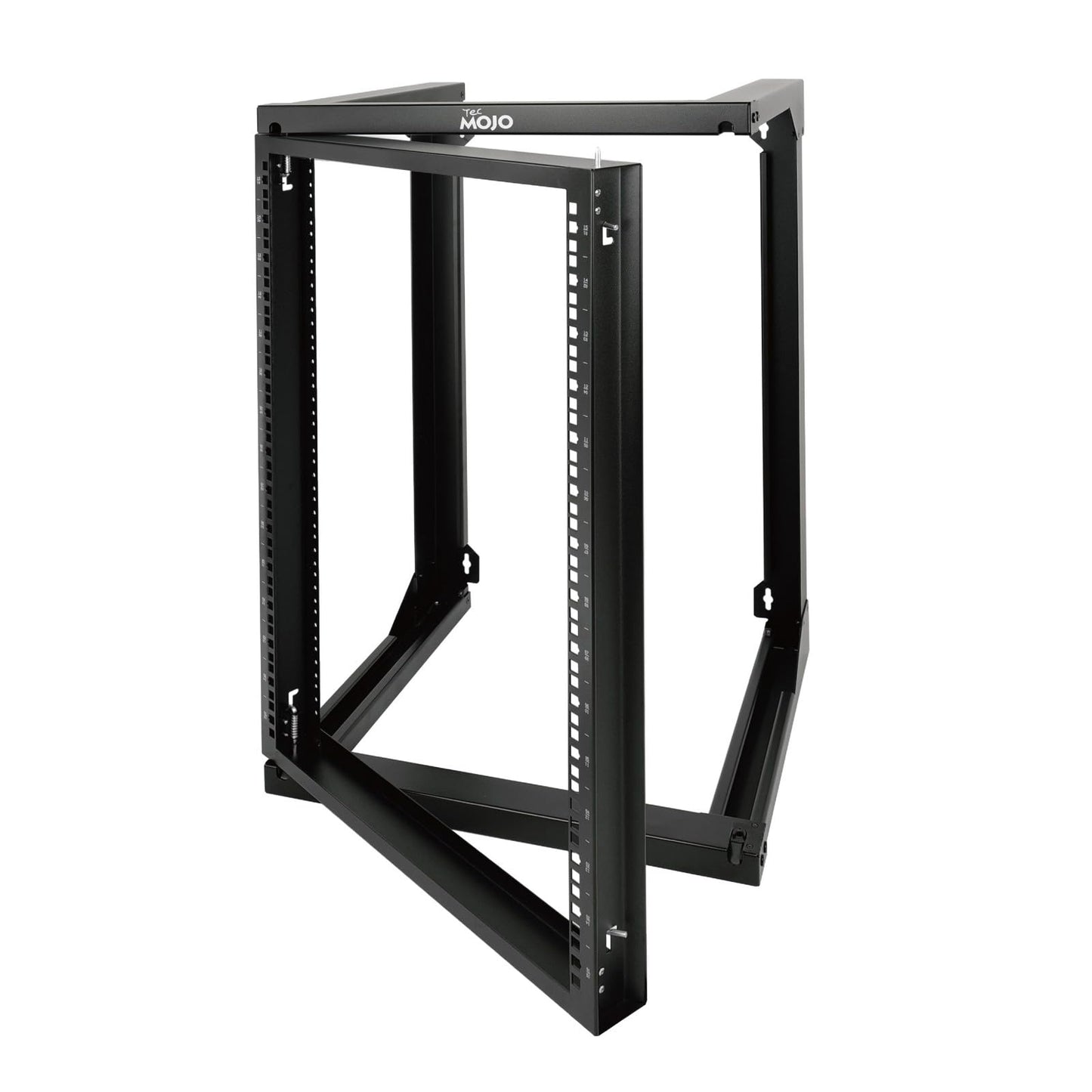 Tecmojo 15U Server Rack with Swing Gate, 15U Rack for 19inch Computer/AV/Data/IT/Media Equipment, Wall Mount Server Rack with 18inch Depth, Square&Tapped Holes