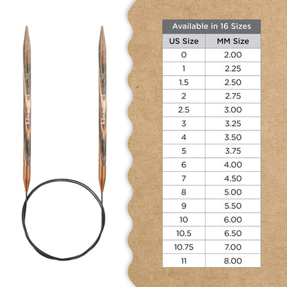 Knitter’s Pride Terra Fixed Circular Needles 32"" (80cm) – US Size 10 (6mm)