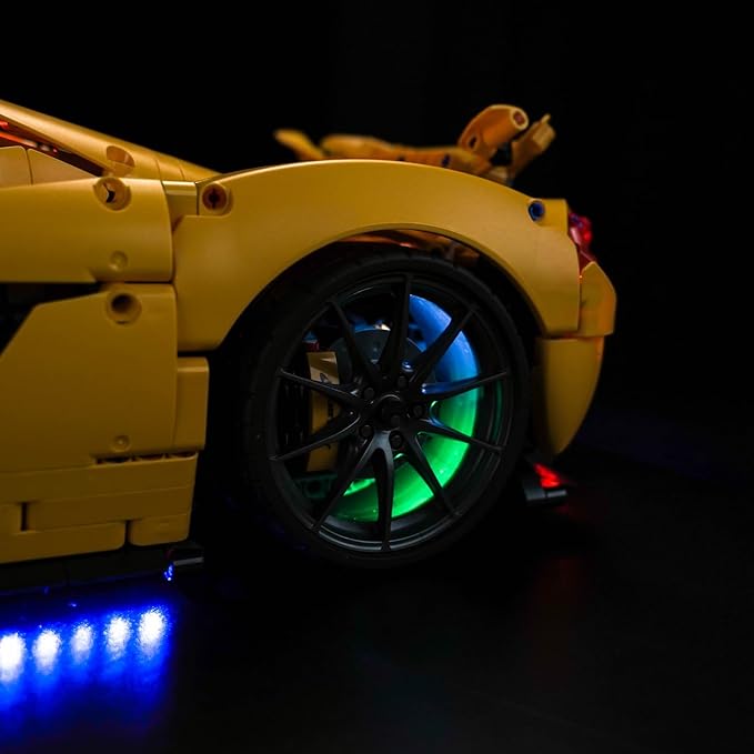 Upgraded Led Light Kit for Lego McLaren P1 Building Set Compatible with Lego 42172 Gift Idea for Adult Builders and Fans(Model Not Included)