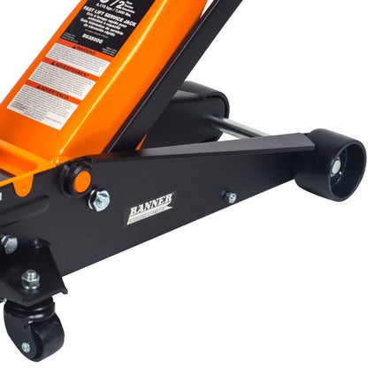 Blackhawk Banner 3.5 Ton Floor Jack - Professional Heavy Duty Hydraulic Lift for Car Truck SUV