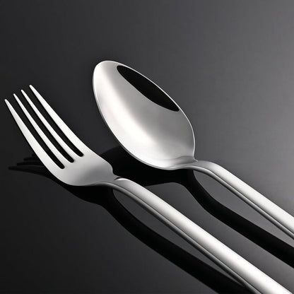 KINGSTONE Silverware Sets with Serving Utensils, 65 Piece Flatware Set for 12 with Gift Box