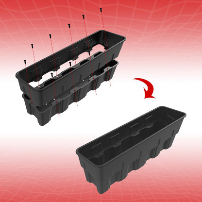 XUTVOTOR Rear Under Seat Storage Box for Polaris XPEDITION XP 5/ADV 5 2024-2026 Accessories, 13L High Density Polypropylene Material Rear Underseat Combined Storage Bins (2 PCS)