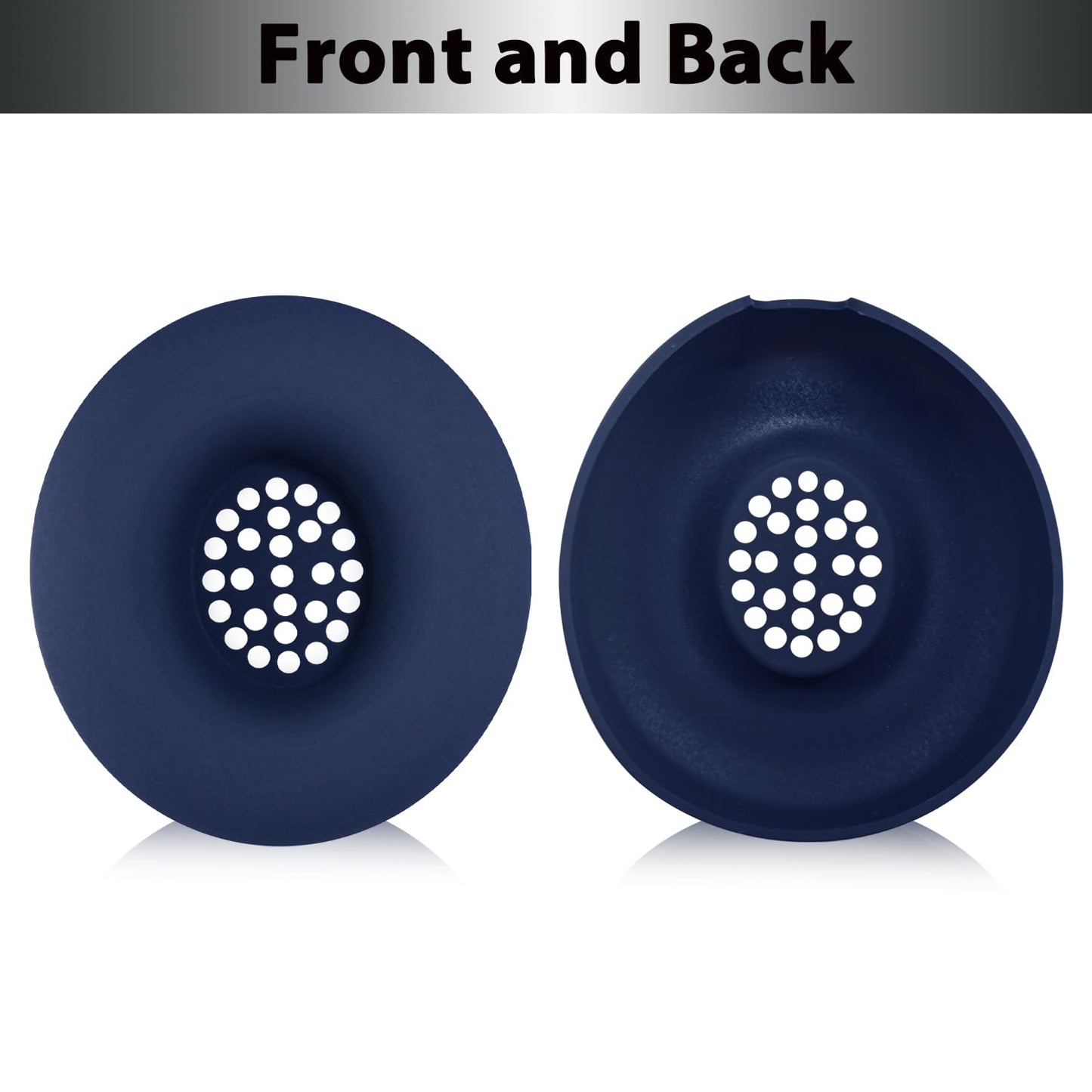 Adhiper Silicone Ear Pads Cover for Beats Solo 4, Washable Sweat Earpad Covers Silicone Case for Beats Solo4 & Solo3 Wireless On-Ear Headphones Accessories Protective Pads Cover (Blue)