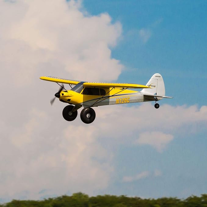 HobbyZone RC Airplane Carbon Cub S 2 1.3m Ready-to-Fly (Transmitter Battery and Charger Included) with Safe HBZ32000 Yellow MultiUnisex Adult