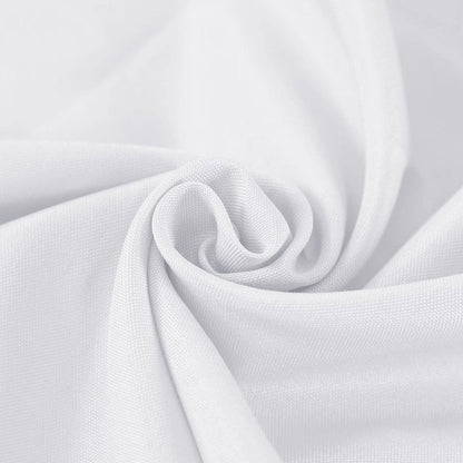 luccido 6 Pack Rectangle Tablecloth 60 x 102 Inches White Table Cloth Stain and Wrinkle Resistant Washable Polyester Fabric Table Cover for Party, Wedding and Banquet Decoration