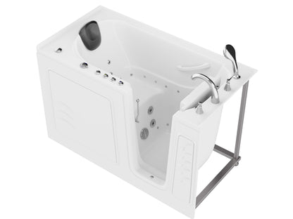ANZZI Walk-In Tub, 30 x 60 in, Right Drain, Air & Whirlpool Jets, 110V