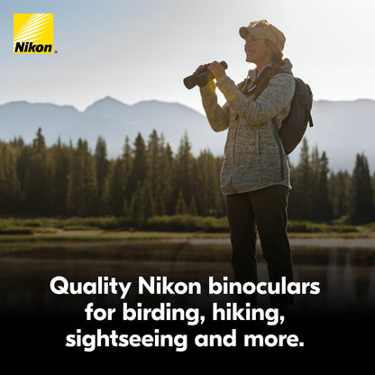 Nikon Action 12x50 Binocular | Multilayer-Coated Nikon Optics, high-Power 12x Magnification, Bright 50mm Objective Lenses, Turn-and-Slide Adjustable eyecups and Tripod-Ready Porro-Prism Design