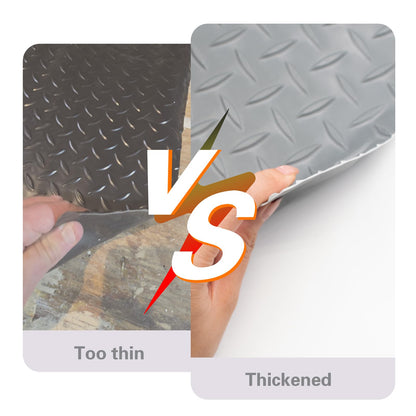 47.2'' x 15.7'' Work Bench Mat, Scratch-Resistant Non-Slip Steel Plate Texture PVC Pad for Protecting Workbench, Table, Tool Station, Gray Workbench Mat for Woodworking Painting DIY Crafting