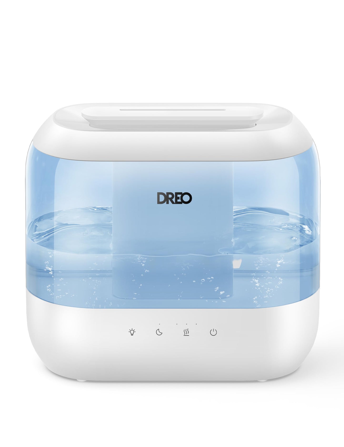 Dreo Humidifiers for Bedroom, 4L Top Fill for Large Room, 36H Runtime, 28 dB Quiet Supersized Cool Mist Air Humidifier for Baby Nursery, Plants, Indoor, Night Light, Easy to Clean & Fill