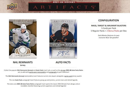 Upper Deck 2021-22 Hockey Artifacts Trading Cards