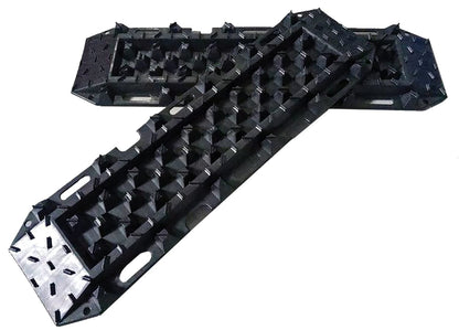 CSI Accessories Traction Board 10 Ton Capacity - Heavy-Duty Recovery Traction Pad with Carrying Bag, 47.2" Length for Snow, Sand, Mud - Black, W32470