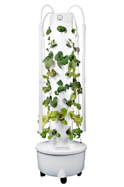 ALTO GARDEN HX Aeroponic Tower | High Capacity Tower | Hydroponics Growing System Kit | Food Grade with 40 Net Pots (with LED Grow Lights)
