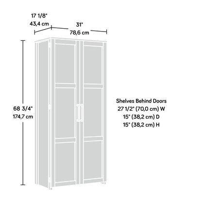 Sauder HomePlus Storage Cabinet/ Pantry cabinets, White finish