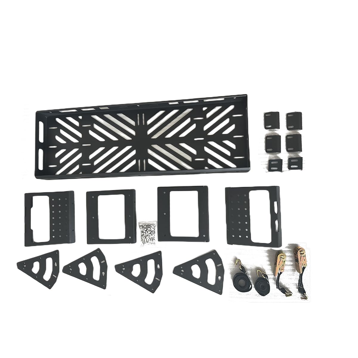Aluminum Spare Tire Mount Cargo Basket Storage Compatible with 32" - 40" Tires on a Variety of Off-Road Vehicles,Fit for Jeep Wrangler JK JL TJ YJ CJ, Ford Bronco, SUV Accessories