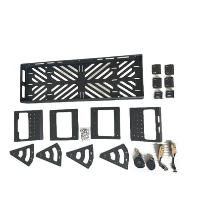 Aluminum Spare Tire Mount Cargo Basket Storage Compatible with 32" - 40" Tires on a Variety of Off-Road Vehicles,Fit for Jeep Wrangler JK JL TJ YJ CJ, Ford Bronco, SUV Accessories