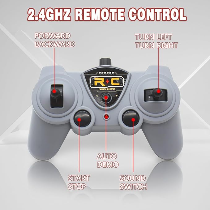 Dollox 1/30 Remote Control Ambulance 2.4G RC Play Car Toy 4 Channel Electric Ambulance Vehicles Emergency Rescue Cars with Lights Opening Door Gifts for Kids Boys Girls Age 3 4 5 6 7