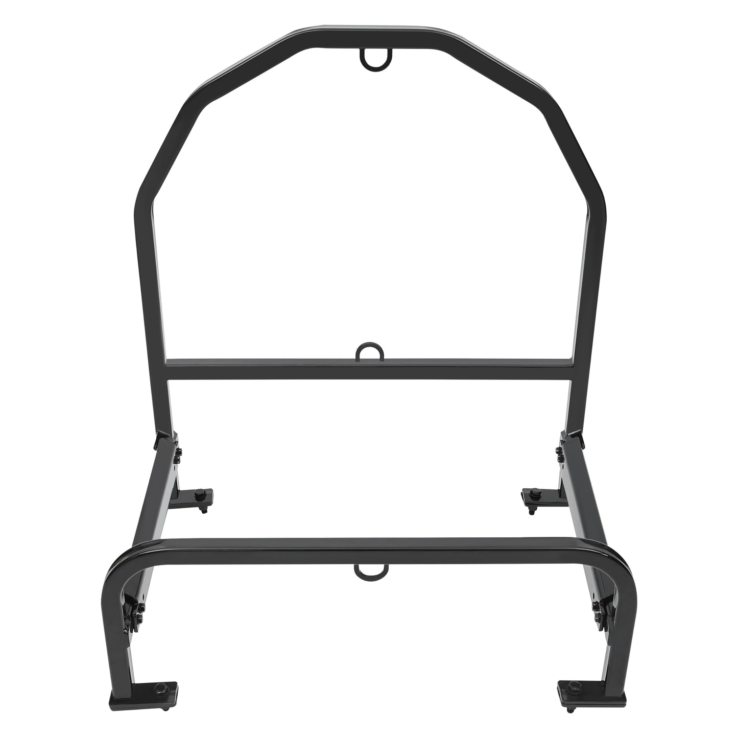 ALMULOO Universal Adjustable Semi Truck Spare Tire Carrier Rack Holder Width Max Up to 19" Steel Powder Coated