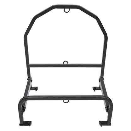 ALMULOO Universal Adjustable Semi Truck Spare Tire Carrier Rack Holder Width Max Up to 19" Steel Powder Coated