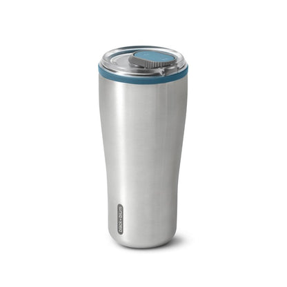 BLACK + BLUM - Insulated Tumbler - 18/8 Stainless Steel Vacuum Insulated Travel Tumbler with Leak Proof, Lockable Lid - Keeps Hot for 6hrs, Cold for 8hrs, Ocean - 600ml