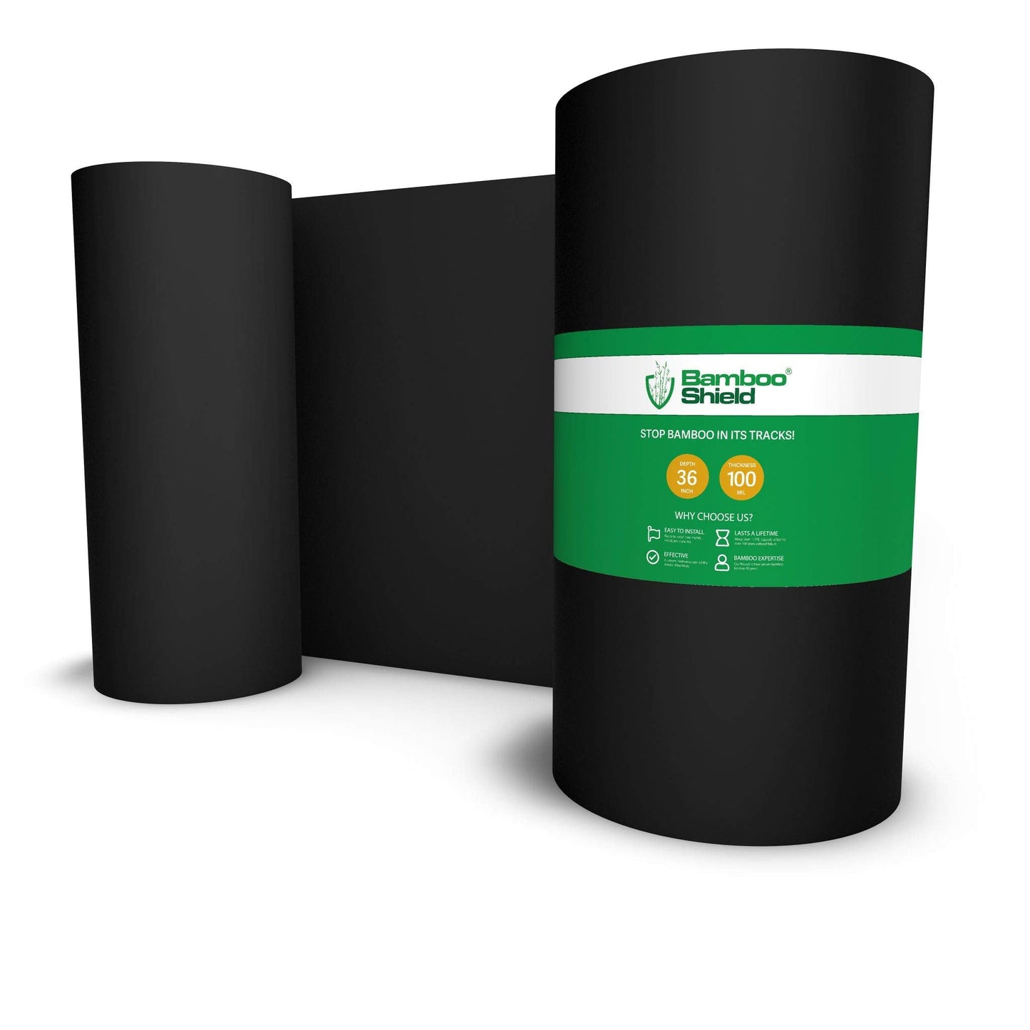 Bamboo Shield - 25 feet Long x 36 inch x 100 mil - Bamboo Root Barrier/Water Barrier