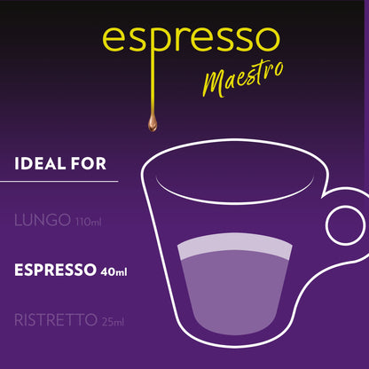 Lavazza Espresso Maestro Intenso Aluminum Capsules Compatible with Nespresso* Original Machines, Medium-Dark Espresso Roast, Arabica and Robusta (60 Capsules)