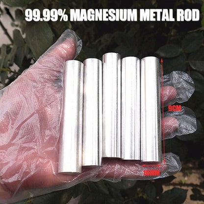40pcs High-Purity Magnesium Rods 99.99% Mg, 16mm x 9cm, for Outdoor Fire Starting & Survival Emergency Use