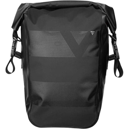 Topeak Pannier DryBag 20L – Waterproof Bike Bag with Roll-Top Closure, Handle Lock Mounting System, Shoulder Strap & Reflective Print for Touring and Commuting