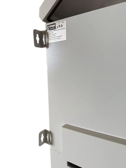 STURDX 9U Outdoor Network Cabinet – 19″ 600 × 600 mm (24"x24") Enclosure – IP66 Weatherproof Pole/Wall-Mount Cabinet
