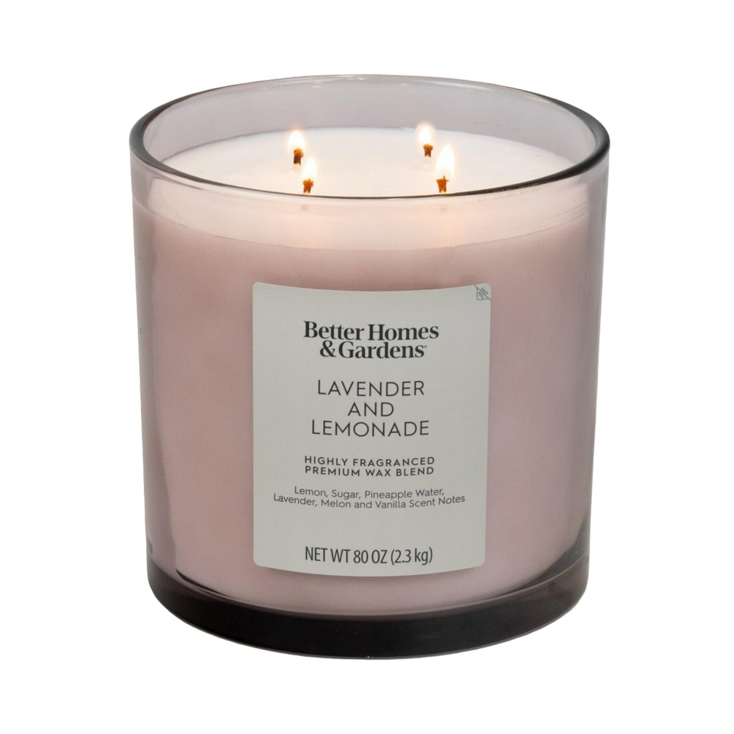 4-Wick Large Oversized Jar Candle 80oz. (Lavender and Lemonade)