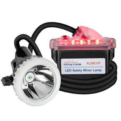 Super Bright LED Mining Headlamp KL6M.H, High Lumen Rechargeable Miner Cap Light with Battery Pack, Explosion-Proof Waterproof Hard Hat Headlight for Mining, Construction, Tunneling, Outdoor Work