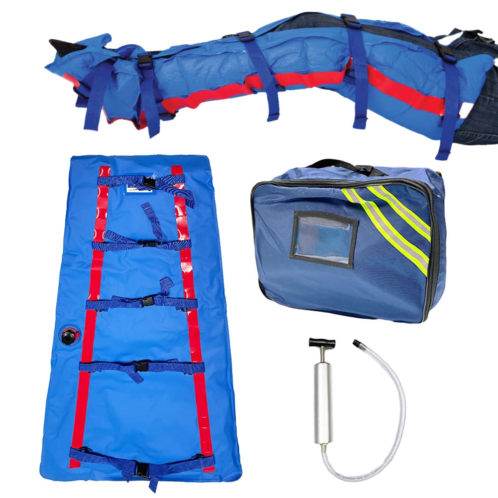 GBH-MED First Aid Vacuum Fixed Splint for Leg, Outdoor Emergency Calf Thigh Immobilization Protection Transport Device for Rescue & Accidents