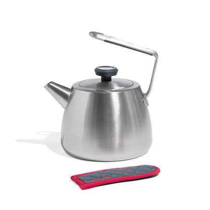 Made In Cookware | 2 QT Kettle | Stainless Steel | With Built-In Temperature Gauge | Includes Handle Sleeve | Induction Compatible