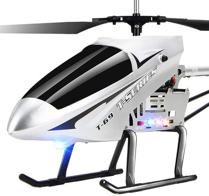 75cm Large 2.4G Remote Control Aircraft Anti-Fall Rc Helicopter Drone Model Outdoor Alloy RC Aircraft Easy to Learn Good Operation for Adult Kids Toy Xmas Gift(2 Batteries)
