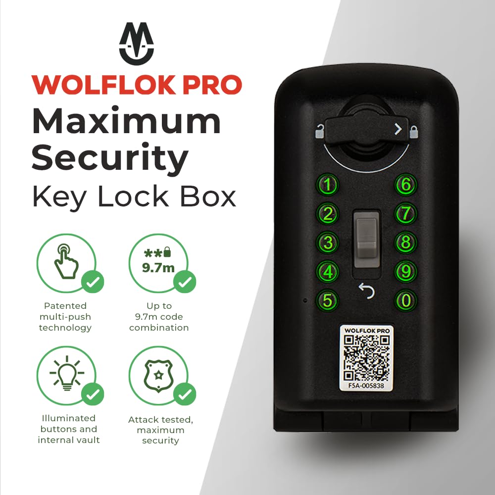 Maximum Security Push-Button Lock Box by Wolflok