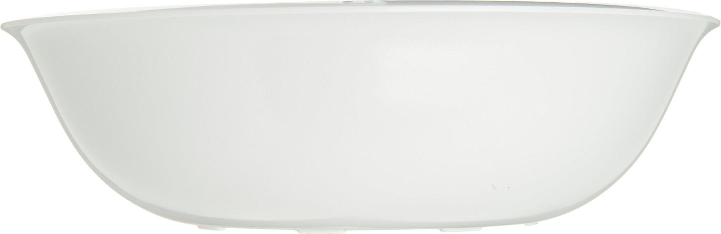 Carlisle FoodService Products Epicure Salad Bowl Soup Bowl for Restaurants, Hospitals, Plastic, 32 Ounces, White, (Pack of 24)