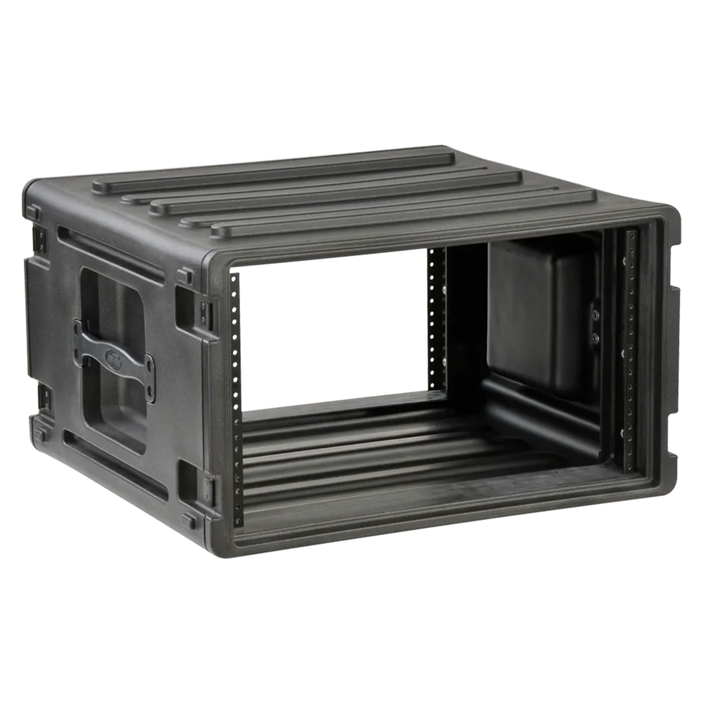 SKB 6U Roto Rack Case - Durable Polyethylene Gear Protector, Stackable, Waterproof with Twist Latches & Rubber Feet for Musicians, DJs, and A/V Equipment - Secure Transport & Storage Solution