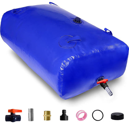 2000 L/528 gal Water Bladder Storage Containers, Foldable Portable Water Tank Large Capacity Soft Water Bag, Drought Resistance, Fire Prevention, Emergency Water