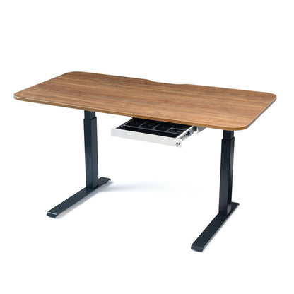 PERFECT POSTURE Max Under Desk Storage Drawer – Large Desk Drawer with Lock for Regular & Sit-Stand Standing Desks, White (16.2” x 9.3")