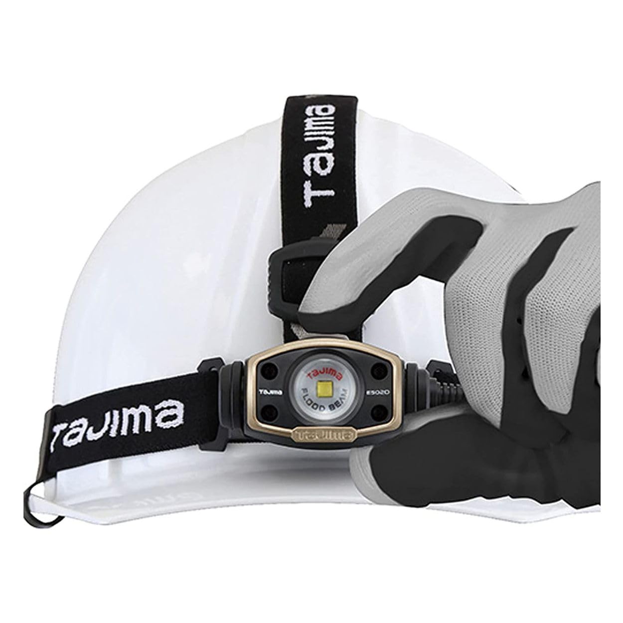 Tajima Grati-Lite Headlamp - Rechargeable LED Light with 500 Lumen Flood Beam and Separate Battery Compartment - LE-E502D-SP
