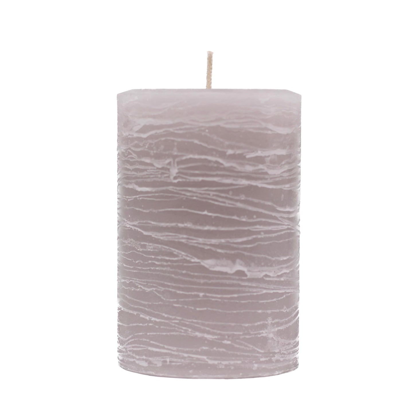 Modern Candle Design Large Unscented Rustic Nordic Pillar Candle Handmade in The USA (Smoke Gray)