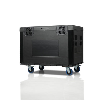 ECGOIOE Cable Trunk Road Case with Wheels 35" x 22" x 24" Professional Stackable Heavy Duty ATA Rolling Road Case for DJ Equipment Storage Transport Touring with Casters