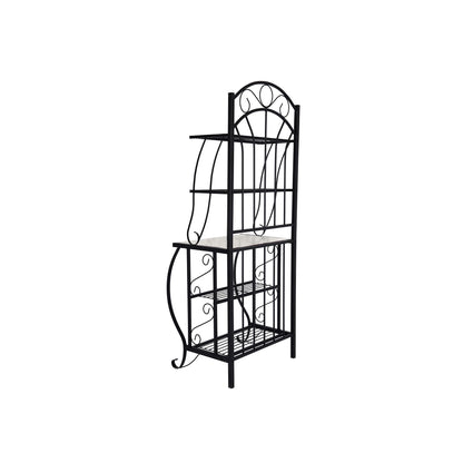 Boraam Valencia Baker's Rack with Faux Marble Shelf