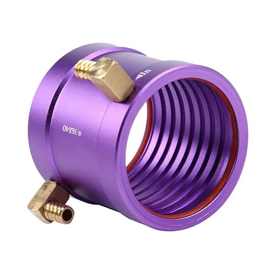 Bewinner 36mm Metal Water Cooling JacketPerfect Water Cooling Jacket for RC MotorsSuitable for 3650/3660 Motorwith Good Heat Dissipation Performanc