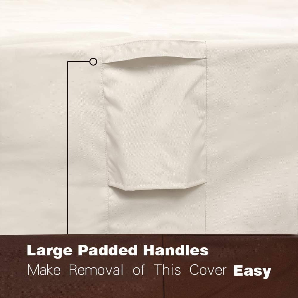 Vailge Patio Chair Covers - Heavy Duty Waterproof Lounge Deep Seat Covers | 4 Pack - Small, Beige & Brown